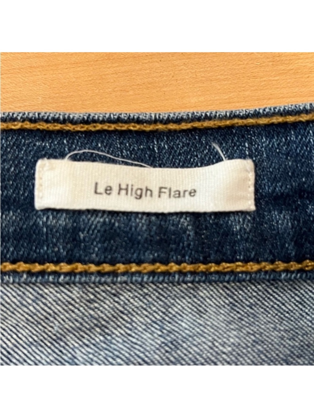 FRAME DENIM Le High Flare Raw Hem Crop in Neosho size 29 - Picture 6 of 12